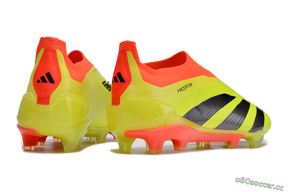 Men's Adidas Predator Accuracy+ FG Firm Ground Low-Tops Football Boots - Yellow/Black/Red 6