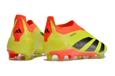 Men's Adidas Predator Accuracy+ FG Firm Ground Low-Tops Football Boots - Yellow/Black/Red