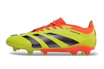 Men's Adidas Predator Accuracy.1 FG Firm Ground Low-Tops Football Boots - Green/Red/Black