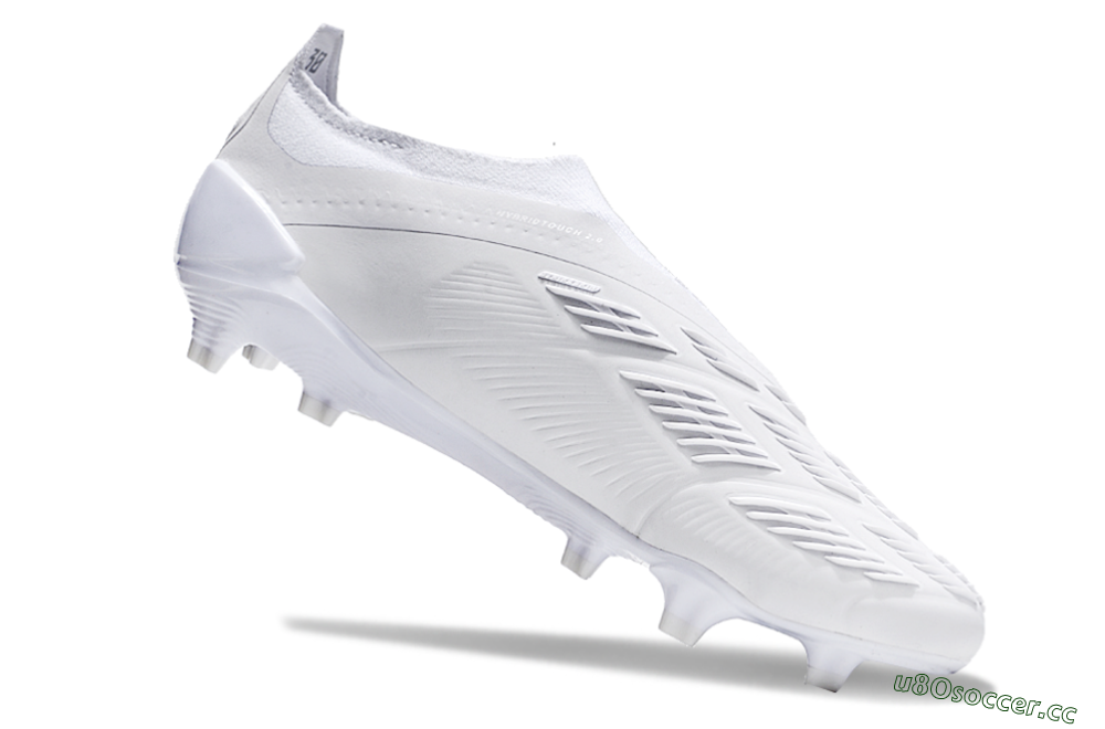 Men's Adidas Predator Accuracy+ FG Firm Ground Low-Tops Football Boots - White/White 4