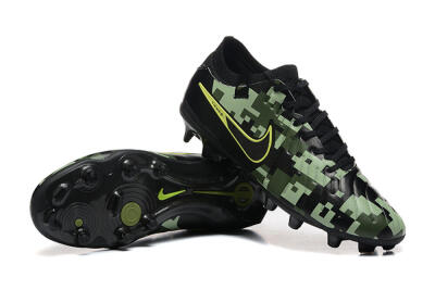 Men's Nike Tiempo Legend 10 Elite FG Firm Ground Low-Tops Football Boots - Black/Camo/Yellow
