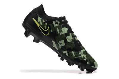 Men's Nike Tiempo Legend 10 Elite FG Firm Ground Low-Tops Football Boots - Black/Camo/Yellow