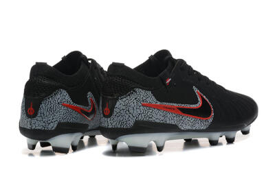 Men's Nike Tiempo Legend 10 Elite FG Firm Ground Low-Tops Football Boots - Black/Red/Grey
