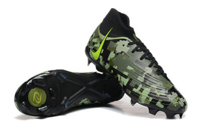 Men's Nike Phantom Luna Elite NU FG Firm Ground High-Tops Football Boots - Black/Camo/Yellow