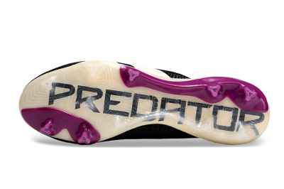 Men's Adidas Predator Accuracy.1 FG Firm Ground Low-Tops Football Boots - Black/White/Purple