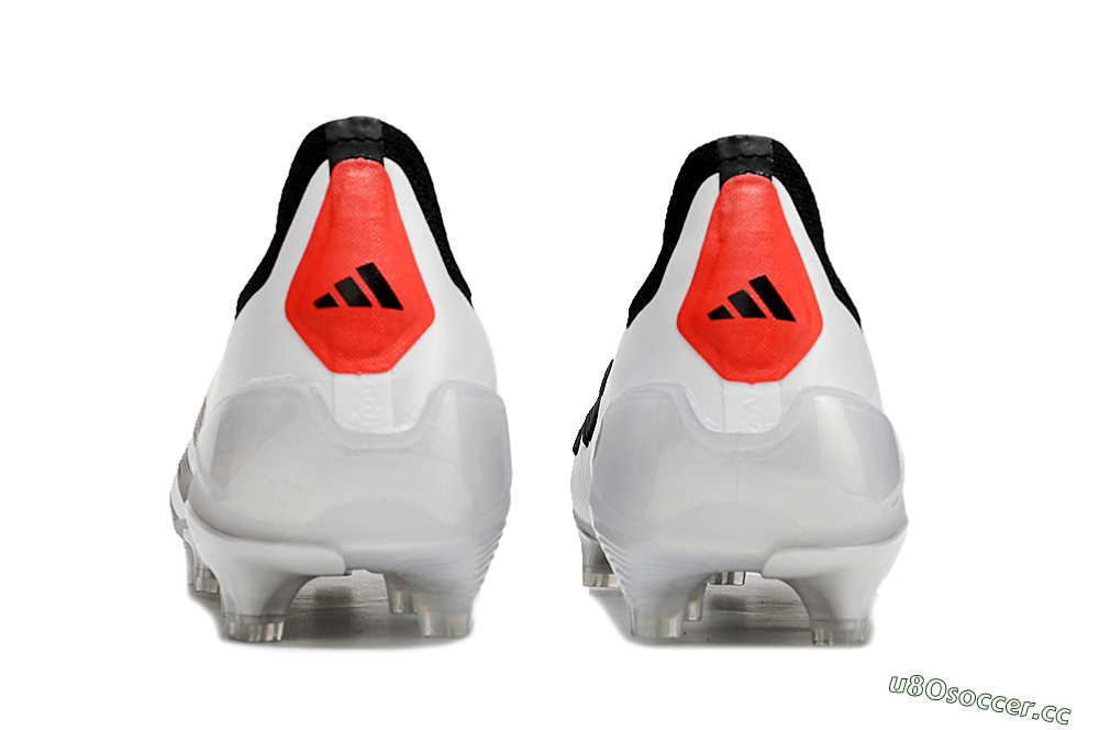 Men's Adidas Predator Accuracy+ FG Firm Ground Low-Tops Football Boots - White/Black/Red 5