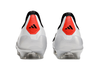 Men's Adidas Predator Accuracy+ FG Firm Ground Low-Tops Football Boots - White/Black/Red