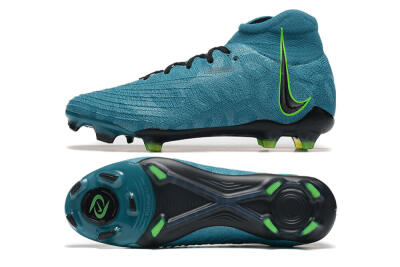 Men's Nike Phantom Luna Elite NU FG Firm Ground High-Tops Football Boots - Blue/Black/Yellow