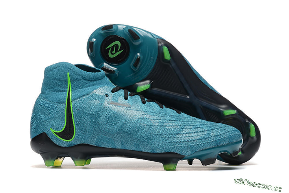 Men's Nike Phantom Luna Elite NU FG Firm Ground High-Tops Football Boots - Blue/Black/Yellow 2