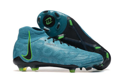 Men's Nike Phantom Luna Elite NU FG Firm Ground High-Tops Football Boots - Blue/Black/Yellow
