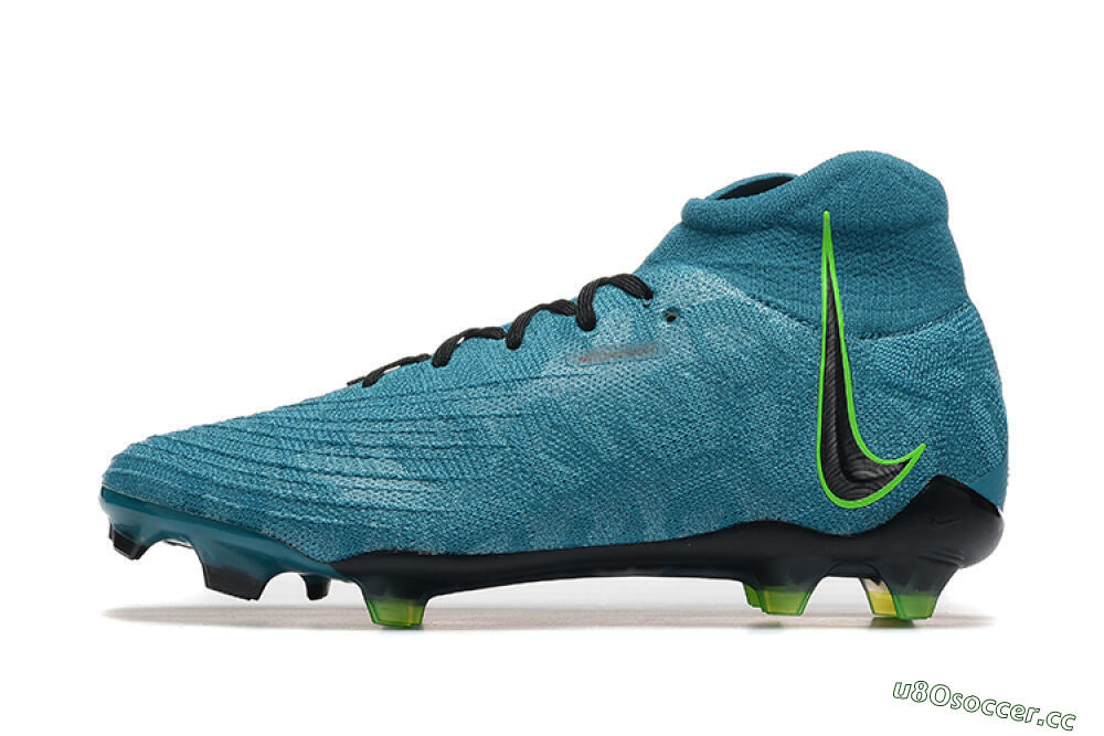 Men's Nike Phantom Luna Elite NU FG Firm Ground High-Tops Football Boots - Blue/Black/Yellow 0