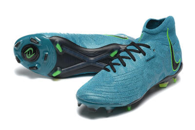 Men's Nike Phantom Luna Elite NU FG Firm Ground High-Tops Football Boots - Blue/Black/Yellow