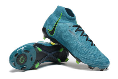 Men's Nike Phantom Luna Elite NU FG Firm Ground High-Tops Football Boots - Blue/Black/Yellow