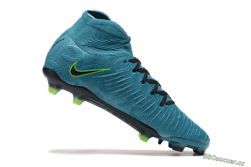 Men's Nike Phantom Luna Elite NU FG Firm Ground High-Tops Football Boots - Blue/Black/Yellow 7