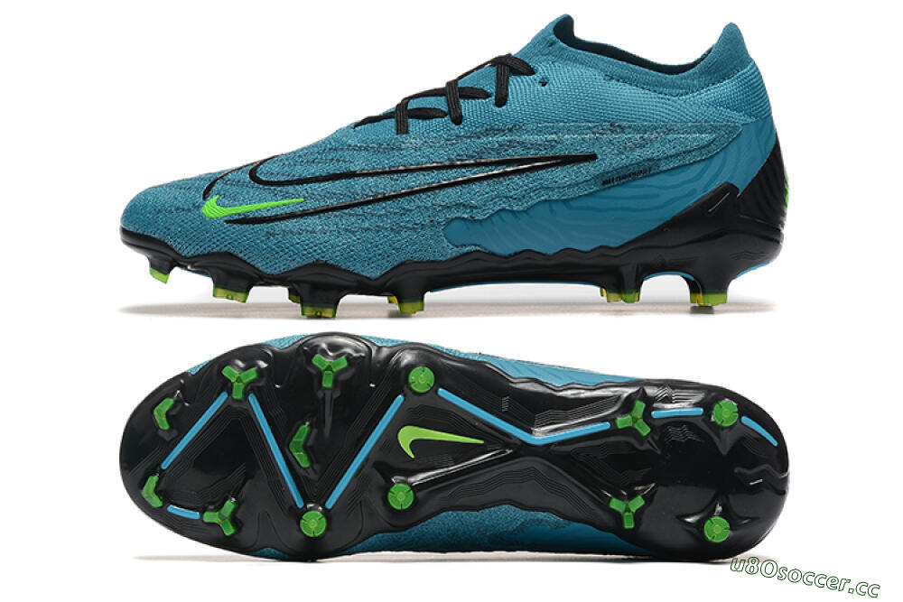 Men's Nike Phantom GX Elite FG Firm Ground Low-Tops Football Boots - Blue/Black/Yellow 1