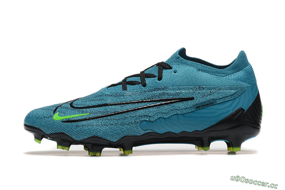 Men's Nike Phantom GX Elite FG Firm Ground Low-Tops Football Boots - Blue/Black/Yellow 0