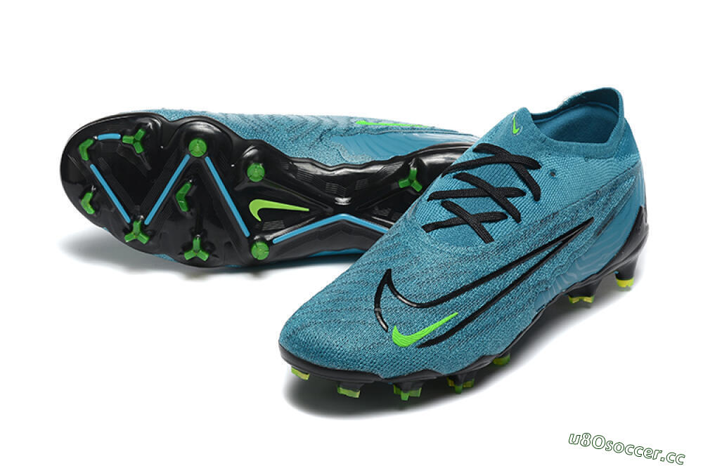 Men's Nike Phantom GX Elite FG Firm Ground Low-Tops Football Boots - Blue/Black/Yellow 3