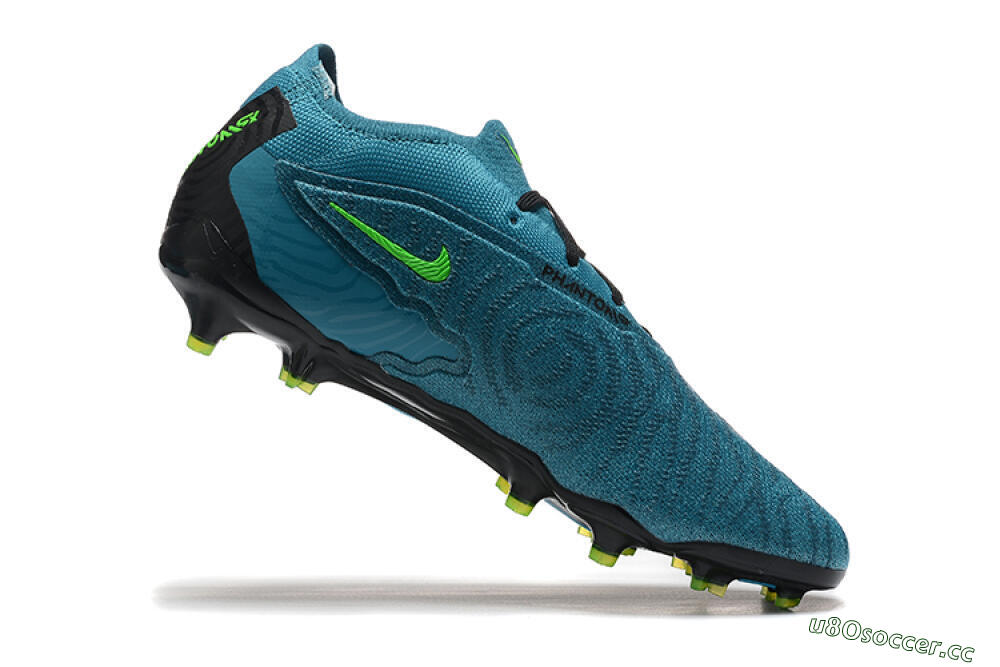 Men's Nike Phantom GX Elite FG Firm Ground Low-Tops Football Boots - Blue/Black/Yellow 7