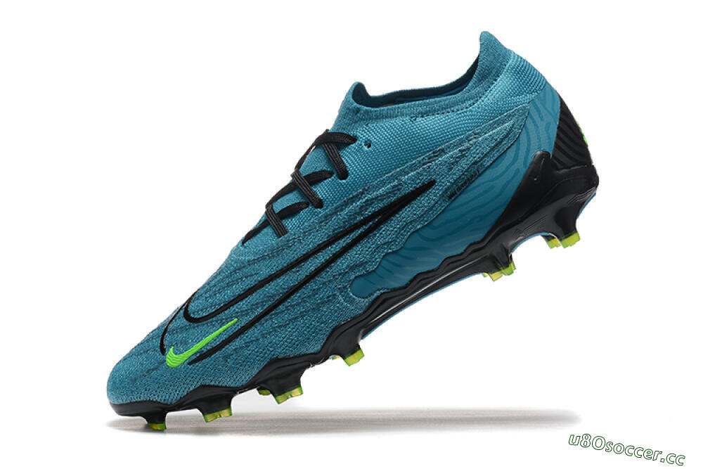 Men's Nike Phantom GX Elite FG Firm Ground Low-Tops Football Boots - Blue/Black/Yellow 8