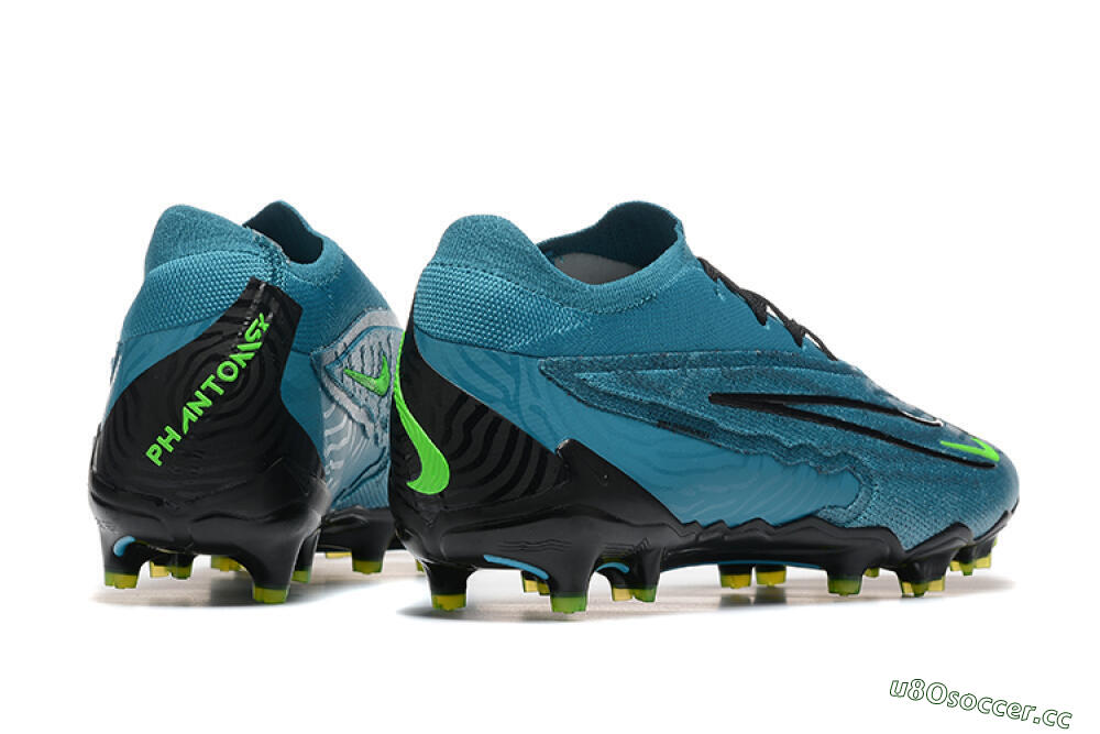 Men's Nike Phantom GX Elite FG Firm Ground Low-Tops Football Boots - Blue/Black/Yellow 9