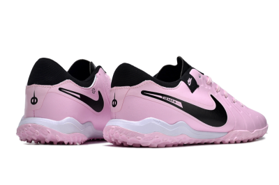 Men's Nike Tiempo Legend 10 Pro TF Artificial Turf Low-Tops Football Shoes - Pink/Black/White