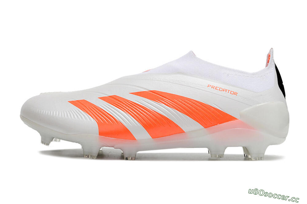 Unisex Adidas Predator Accuracy+ FG Firm Ground Low-Tops Football Boots - Beige/White/Red 0