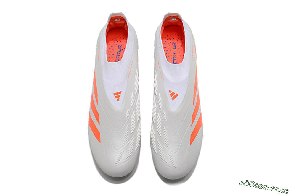 Unisex Adidas Predator Accuracy+ FG Firm Ground Low-Tops Football Boots - Beige/White/Red 4