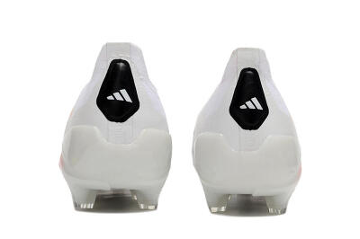 Unisex Adidas Predator Accuracy+ FG Firm Ground Low-Tops Football Boots - Beige/White/Red