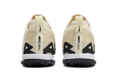 Unisex Nike Air Zoom Mercurial Vapor 15 Elite TF Artificial Turf Low-Tops Football Shoes - Beige/Black/White