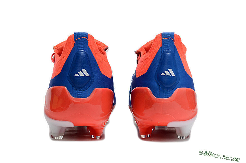 Unisex Adidas Predator Elite Foldover Tongue FG Firm Ground Low-Tops Football Boots - Blue/White/Red 5