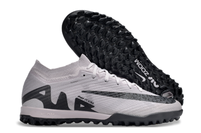 Unisex Nike Air Zoom Mercurial Vapor 15 Elite TF Artificial Turf Low-Tops Football Shoes - Grey/Purple/Black