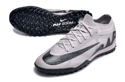 Unisex Nike Air Zoom Mercurial Vapor 15 Elite TF Artificial Turf Low-Tops Football Shoes - Grey/Purple/Black