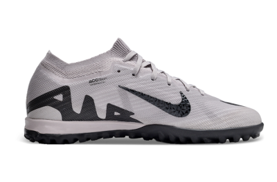 Unisex Nike Air Zoom Mercurial Vapor 15 Elite TF Artificial Turf Low-Tops Football Shoes - Grey/Purple/Black