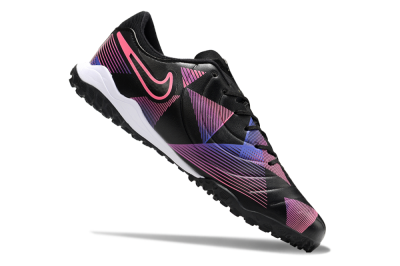 Men's Nike Tiempo Legend 10 Pro TF Artificial Turf Low-Tops Football Shoes - Black/Purple/Pink