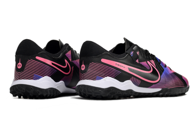 Men's Nike Tiempo Legend 10 Pro TF Artificial Turf Low-Tops Football Shoes - Black/Purple/Pink