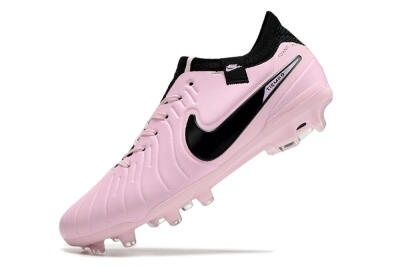 Men's Nike Tiempo Legend 10 Elite FG Firm Ground Low-Tops Football Boots - Pink/Black