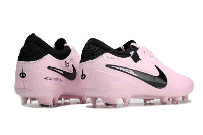 Men's Nike Tiempo Legend 10 Elite FG Firm Ground Low-Tops Football Boots - Pink/Black
