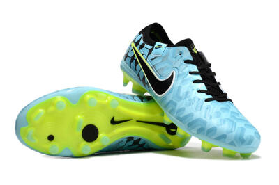Men's Nike Tiempo Legend 10 Elite FG Firm Ground Low-Tops Football Boots - Jade/Black/Yellow