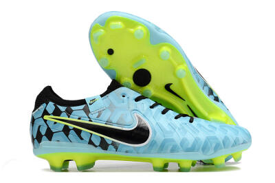 Men's Nike Tiempo Legend 10 Elite FG Firm Ground Low-Tops Football Boots - Jade/Black/Yellow