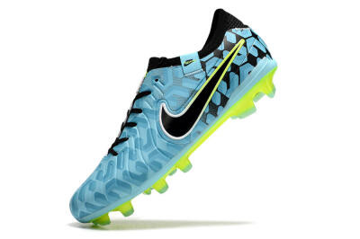 Men's Nike Tiempo Legend 10 Elite FG Firm Ground Low-Tops Football Boots - Jade/Black/Yellow