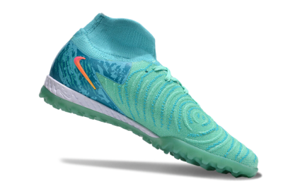 Men's Nike Phantom Luna Elite NU TF Artificial Turf High-Tops Football Shoes - Green/Pink/Orange