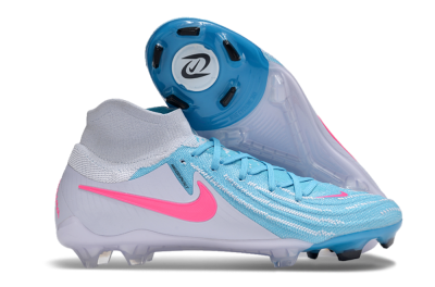 Men's Nike Phantom Luna Elite NU FG Firm Ground High-Tops Football Boots - Jade/White/Pink
