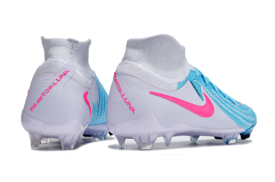 Men's Nike Phantom Luna Elite NU FG Firm Ground High-Tops Football Boots - Jade/White/Pink