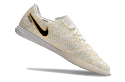 Men's Nike Air Zoom Mercurial Vapor 15 Academy IC Indoor & Futsal Low-Tops Football Shoes - White/Gold/Black