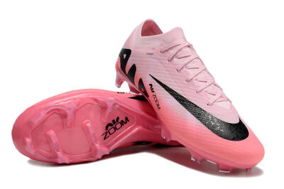 Men's Nike Air Zoom Mercurial Vapor 15 Elite FG Firm Ground Low-Tops Football Boots - Pink/Black