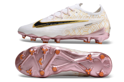 Men's Nike Phantom GX Elite United Golden Pack FG Firm Ground Low-Tops Football Boots - White/Metallic Gold/Black