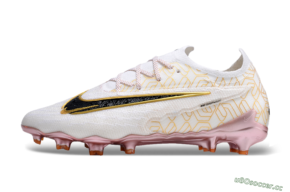 Men's Nike Phantom GX Elite United Golden Pack FG Firm Ground Low-Tops Football Boots - White/Metallic Gold/Black 0