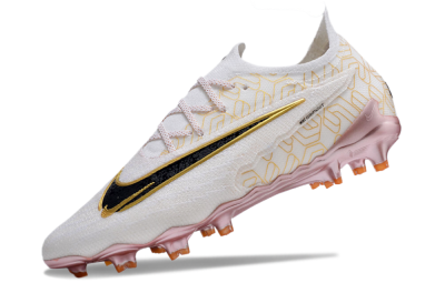 Men's Nike Phantom GX Elite United Golden Pack FG Firm Ground Low-Tops Football Boots - White/Metallic Gold/Black