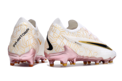 Men's Nike Phantom GX Elite United Golden Pack FG Firm Ground Low-Tops Football Boots - White/Metallic Gold/Black