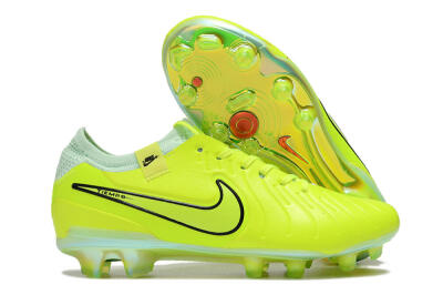 Men's Nike Tiempo Legend 10 Elite FG Firm Ground Low-Tops Football Boots - Yellow/Jade/Gold